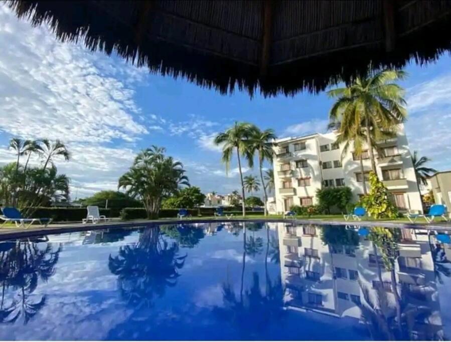 Апартаменты Magnifico Departamento, Cocina Equipada, 2 Recamaras 2 Banos , Hasta 6 Personas, 3 Albercas, Playa A 50 Mts Wifi, Aire Acondicionado Мансанильо Экстерьер фото